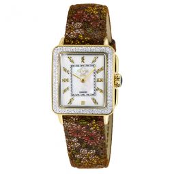 Padova Gemstone Floral Quartz Diamond Ladies Watch