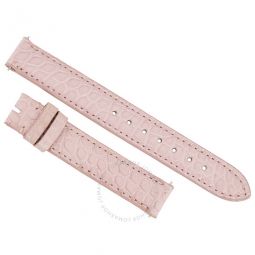 Hot Pink 14 MM Alligator Leather Strap