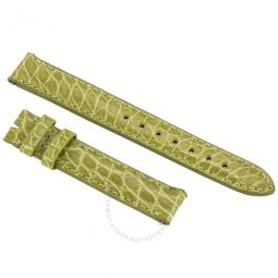 Lime Green 14 MM Alligator Leather Strap