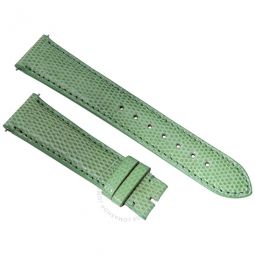 Matte Pastel Green Lizard Leather Strap