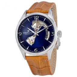 Jazzmaster Open Heart Automatic Mens Leather Watch