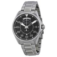 Pilot Day Date Automatic Black Dial Mens Watch