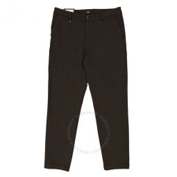 Black Kane Micro-Patterned Stretch Slim-Fit Trousers, Brand Size 50 (Waist Size 34)