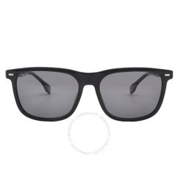 Polarized Grey Square Mens Sunglasses