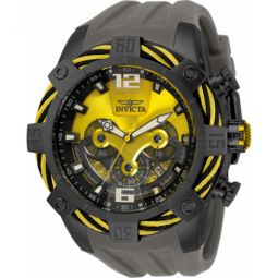 Bolt GMT Chronograph Yellow Dial Mens Watch