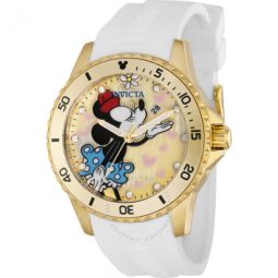 Disney Minnie Mouse Quartz Champagne Dial Ladies Watch