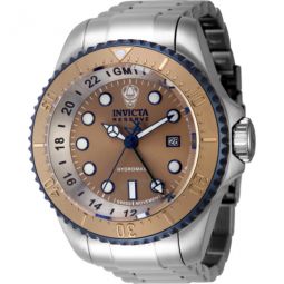 Hydromax GMT Date Quartz Khaki Dial Mens Watch
