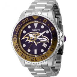 NFL Baltimore Ravens Automatic Purple Dial Mens Watch