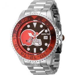 NFL Cleveland Browns Automatic Red Dial Mens Watch