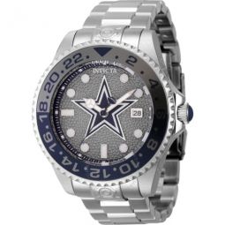NFL Dallas Cowboys Automatic Date Grey Dial Mens Watch