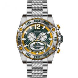Nfl Green Bay Packers Chronograph GMT Quartz Green Dial Mens Watch