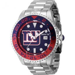 NFL New York Giants Automatic Date Dive Blue Dial Mens Watch
