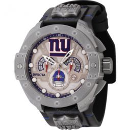 NFL New York Giants Chronograph GMT Quartz Gunmetal Dial Mens Watch