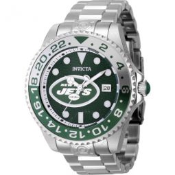 NFL New York Jets Automatic Dive Green Dial Mens Watch