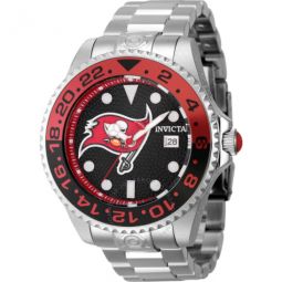 Nfl Tampa Bay Buccaneers Automatic Red Dial Mens Watch
