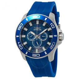 Pro Diver Blue Dial Stainless Steel Mens Watch