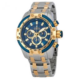 Speedway Chronograph Blue Dial Two-tone Mens Watch