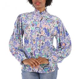 Ladies Banessa Floral Print Top, Brand Size 38 (US Size 4)