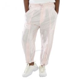 Ladies Light Pink Lahore Wide-Leg Silk-Blend Pants, Brand Size 40 (US Size 6)