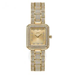 Arc Diamond Gold-tone Dial Ladies Watch