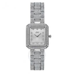 Arc Diamond Silver-tone Dial Ladies Watch