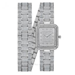 Arc Diamond Silver-tone Dial Ladies Watch