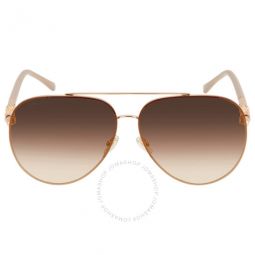 Brown Gold Pilot Ladies Sunglasses
