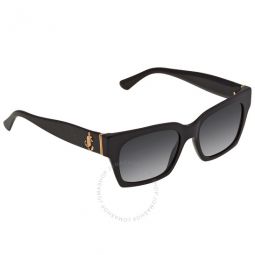 Dark Gray Gradient Rectangular Ladies Sunglasses