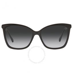 Dark Grey Gradient Butterfly Ladies Sunglasses