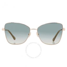 Green Flash Butterfly Ladies Sunglasses
