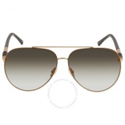 Grey Gold Pilot Ladies Sunglasses