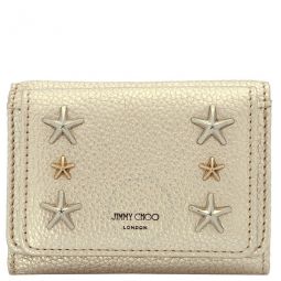 Ladies Nemo Ligh Gold Mix Leather Star Tri-Fold Wallet