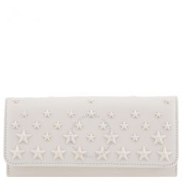 Latte / Light Gold Ladies Nino Star Stud-Embellished Wallet