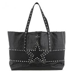 Pimlico Star Studded Leather Tote Bag In Black