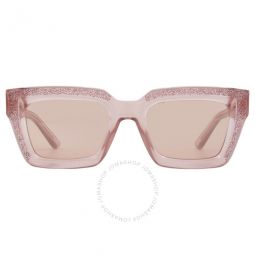 Pink Flash Square Ladies Sunglasses