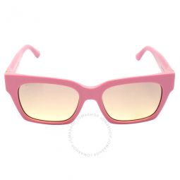 Pink Gradient Rectangular Ladies Sunglasses