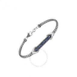 Asli Link ID Bracelet with Blue Sapphire -