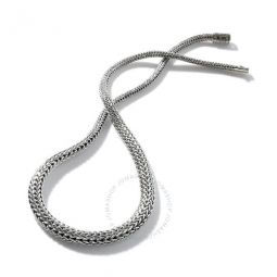 Classic Chain Silver Graduated Necklace 18 Inch - Nb999695x18