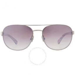 Brown Mirror Gradient Pilot Ladies Sunglasses