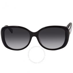 Dark Grey Gradient Rectangular Ladies Sunglasses