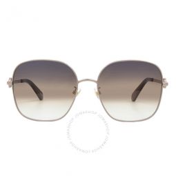 Grey Shaded Brown Square Ladies Sunglasses