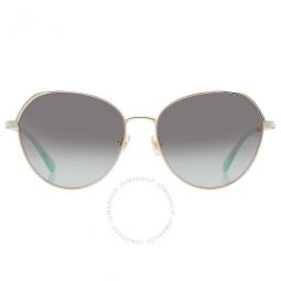Grey Shaded Green Pilot Ladies Sunglasses