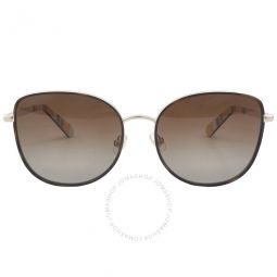 Polarized Brown Gradient Butterfly Ladies Sunglasses
