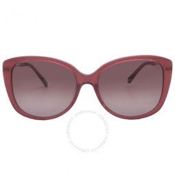 Red Gradient Butterfly Ladies Sunglasses