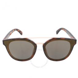 Brown Mirror Round Unisex Sunglasses KC2835 63