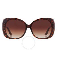 Gradient Brown Oversized Ladies Sunglasses