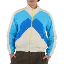Colourblock Nylon Windbreaker Jacket, Size X-Large