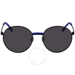 Dark Grey Round Unisex Sunglasses