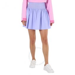 Lavender K Logo High Waist Mini Skirt, Brand Size 36 (US Size 4)