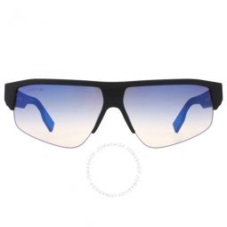 Blue Gradient Browline Mens Sunglasses